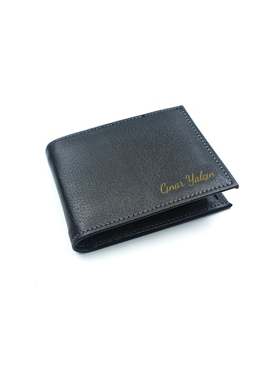 Kişiye Özel Deri Kordon Siyah Erkek Saati & Siyah Defter & Siyah (522406526)