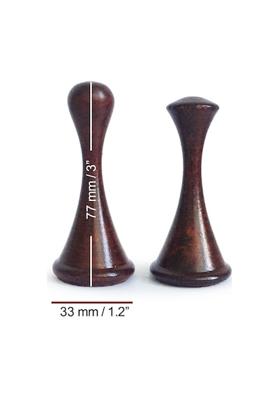 El Yapımı Şimşir Ahşap Modern Satranç Taşı 77mm