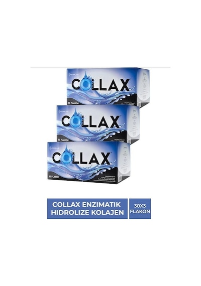 Collax 30 Flakon Enzımatık Hıdrolıze Kollajen 3 Adet