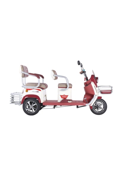 Arora Felix New Elektrikli 3 Tekerlekli Moped Bordo