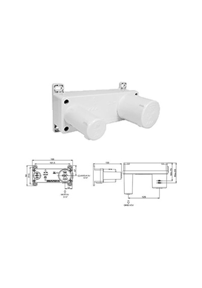 Eca Novita Ankastre Gömme Lavabo Bataryası Set 102167614H-K+102166603H