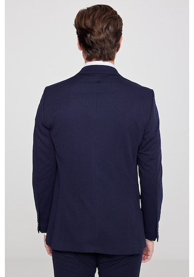AC&Co / Altınyıldız Classics Erkek Lacı Slim Fit Dar Kesim Mono Yaka Beli Bağlamalı Kapak Cepli Esnek Takım Elbise Lacı
