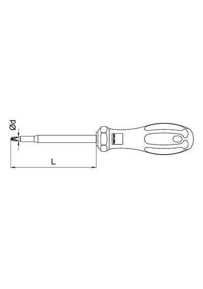Ceta Form G02002100 CPlus 1000V Yıldız Uçlu Tornavida Vde Ph2 x 100 MM