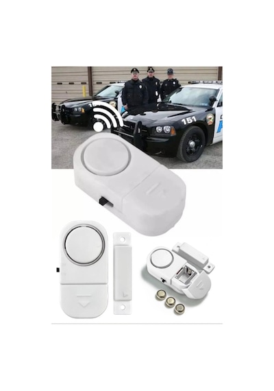 5 Adet Cam Pencere Kapı Pvc Engelleyici Güvenlik Ürünleri Manyetik Alarm Set