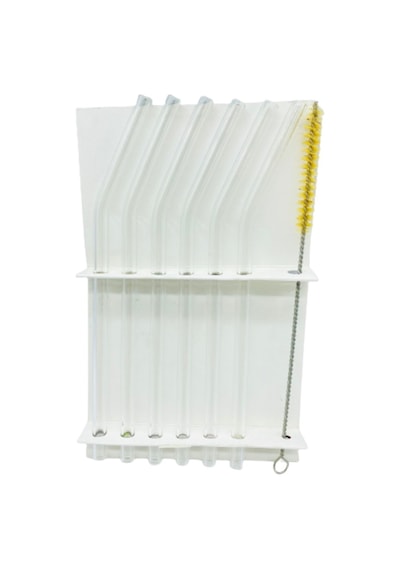 Cam Pipet 7 x 200 Mm Eğimli Şeffaf 6 Lı+ Fırça Set