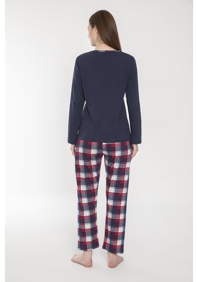 Vishenka Kadın %100 Penye Baskılı Pijama Takımı
