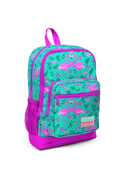 Coral High Yeşil Flamingo Baskılı Kız Çocuk 3'lü İlkokul Çanta Se