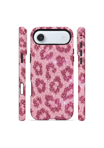 Velvoria Valestra Pembe Leopar Apple Apple iPhone Uyumlu 17 Air Magsafe Koruma Kılıfı Valestra Magline - Pembe Leopar