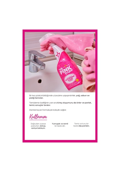 The Pink Stuff Mucizevi Banyo Köpük Temizleyici 750 ML