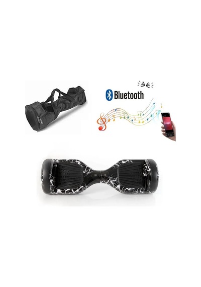 Citymate Elektrikli Kaykay Hoverboard Bluetooth Hoparlörlü 6.5 İnç Grafiti D02 +Çanta
