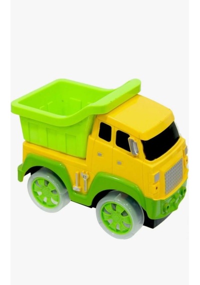 TıfılToys Süper Çarp Dön Kamyon 30 Cm Tekerlekleri Işıklı Ve Sesli Eğitici İnşaat Oyuncağı