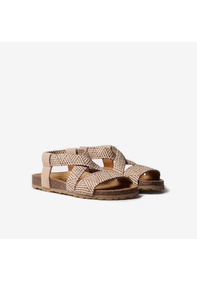Sandalet Kadın Getxo Toni Pons Bıo Sandal Wıth Elastıc Straps Beige Bej
