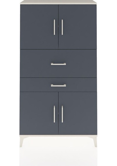 Arges Dolap 3 Raflı 2 Çekmeceli 4 Kapaklı 88x30x163 Aytaşı-an... Aytaşı