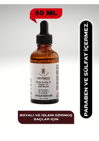 Neutrevo Professional No:5 Argan Serisi İpeksi Parlaklık Saç Bakım Serumu 50 Ml