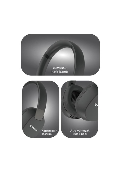 Bluetooth Kulaklık Kulak Üstü Kablosuz Kulaklık Hd50 Siyah Dinleme Aracı Kişisel Aksesuar