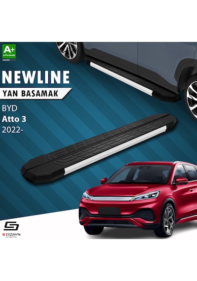 S-dizayn Byd Atto 3 Newline Aluminyum Yan Basamak 193 Cm 2022 Üzeri