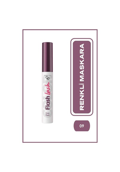 Golden Rose Flash Lash Colored Mascara No:09 Deep Plum - Renkli Maskara Diğer