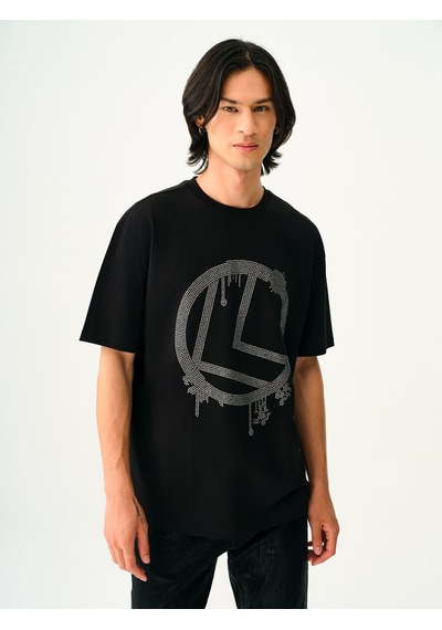 LOFT Loose Fit Erkek Tshirt K.kol Lf2036448 Q1.v1 Siyah