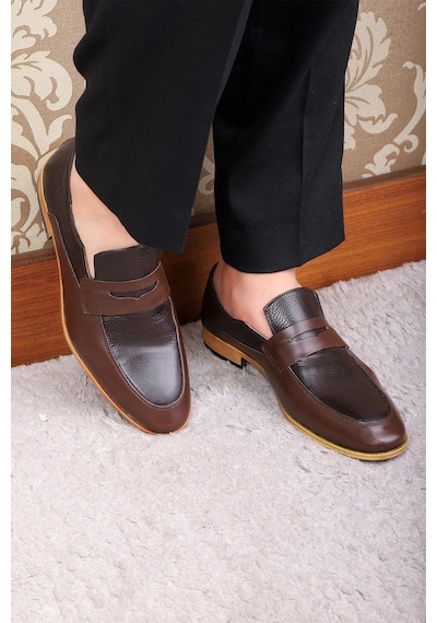 Ducavelli Milazzo Hakiki Deri Erkek Klasik Ayakkabı, Loafer Klasik Ayakkabı