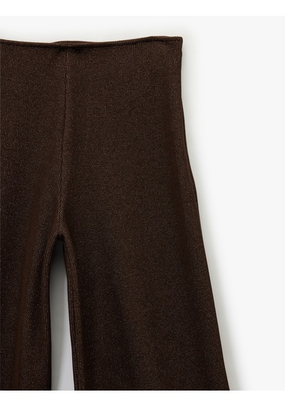 Koton Koton X Şahika Ercümen - Regular Fit Işıltılı Uzun Geniş Paça Pantolon Kahverengi 6wak40138ek Kahve Koton Koton X Şahika Ercümen - Regular Fit Işıltılı Uzun Geniş Paça Pantolon Kahverengi 6wak40138ek Kahve