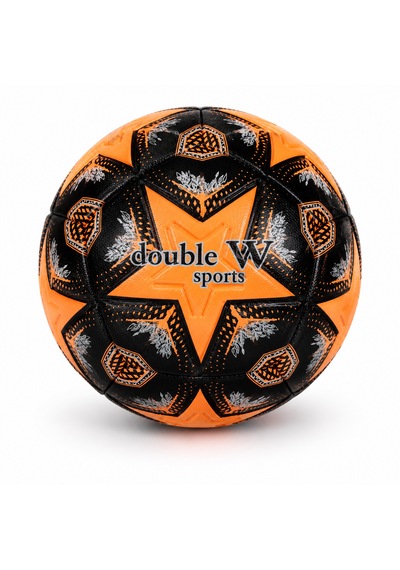 Double W Sports 5 Numara Futbol Topu Dikişli Dayanıklı Antrenman Ve Maç Topu Turuncu