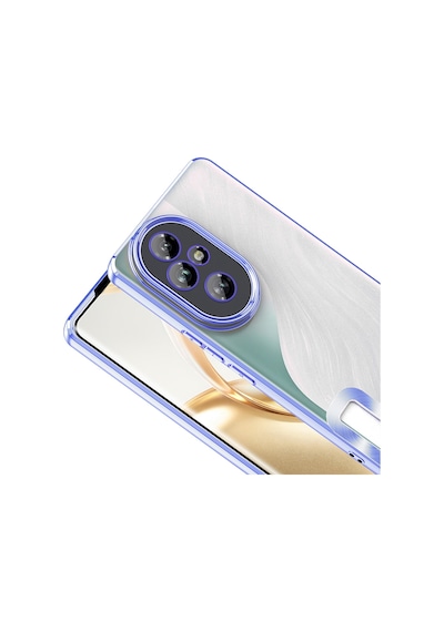 Honor 200 Kılıf Kamera Korumalı Logo Gösteren Omega Kılıf Sierra Mavi