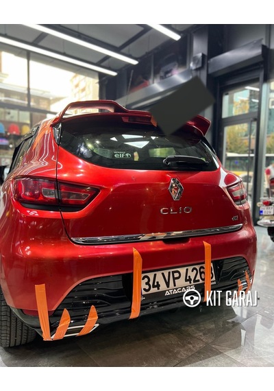 Renault Clio Egzoz Görünümlü Difüzör Plastik Boyasız