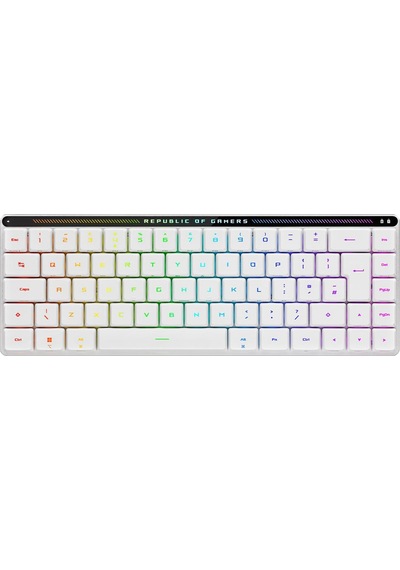 Asus Rog Falchıon Rx Low Profile Rgb Kablosuz Beyaz Mekanik Red Switch Türkçe Gaming Klavye