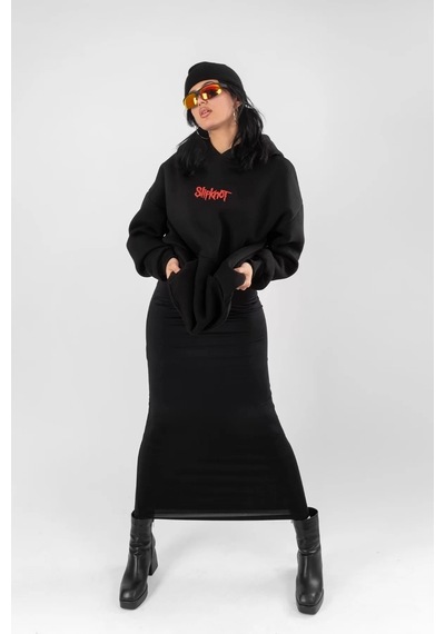 Startmore Slipknot Sırt Baskılı Beyaz Oversize Unisex Siyah