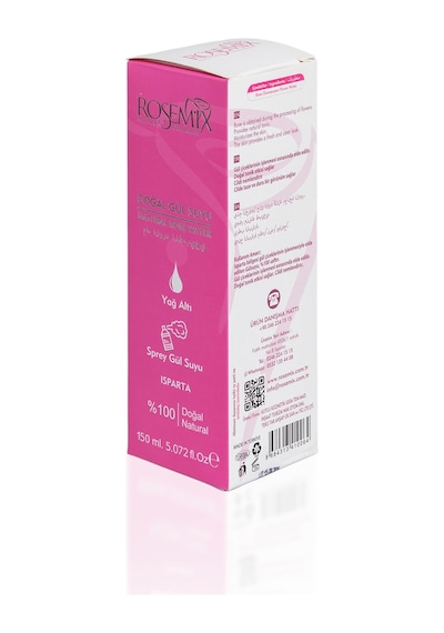 Rosemix - 851 - - Doğal Sprey Gülsuyu 150 Ml - 2 Adetlik - Matxzngz - Set Ürün