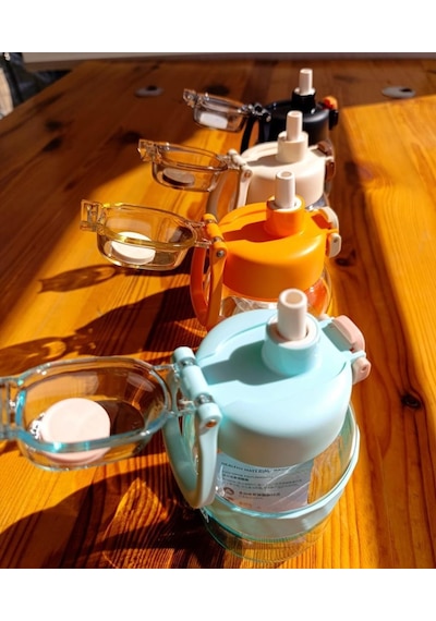 Shotay Pipetli Su Matarası Tritan Turkuaz 700ml