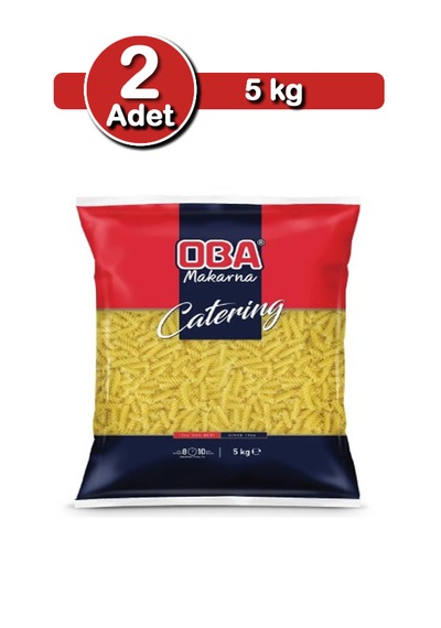 Oba Burgu Makarna 5 Kg X 2 Adet Toplu Alım Paketi