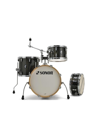 Sonor Aqx Jazz 4-parça Akustik Davul Seti Black Midnight Sparkle