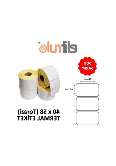 Termal Terazi Etiketi 40x58 Boyutunda 500 Adet Paket 10