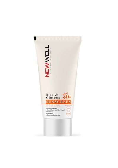 New Well Rice & Ginseng Sunscreen Pirinç Özlü Güneş Kremi SPF50+ 50 ML