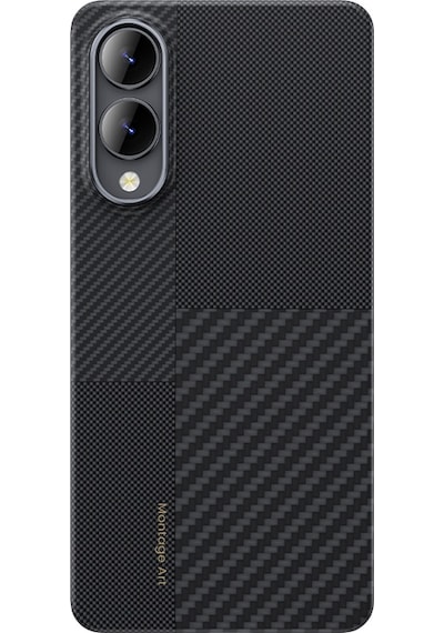 Galaxy Uyumlu S25 Edge Kılıf M-safe Şarj Özellikli Karbon Fiber Benks Montage Armorair Kevlar Kapak Siyah