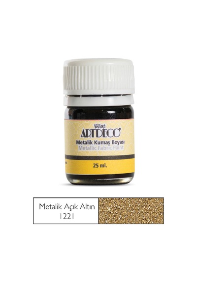 Artdeco Kumaş Boyası 25Ml Metalik Açık Altın 1221