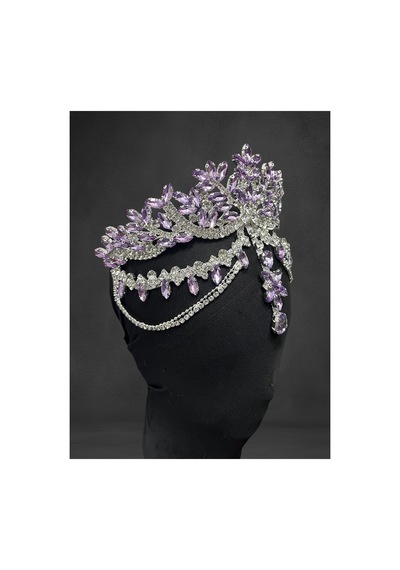 Alınlıklı Gelin,kına,nişan,söz,after,bride,party Taç Lila - 797514215 Lila