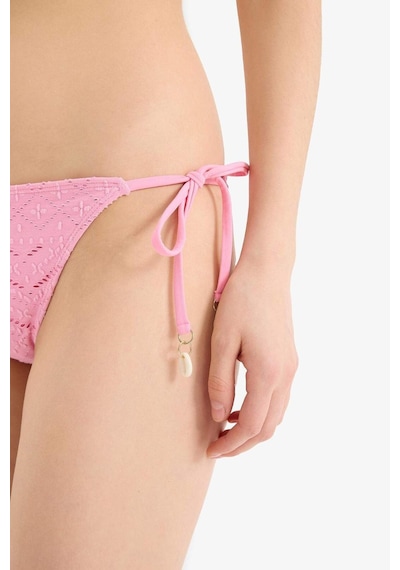 Defacto Regular Fit Nakışlı Brode Üçgen Bikini Üstü B6894AX25SM Pembe