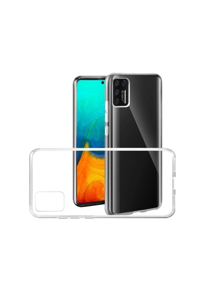 Samsung Uyumlu Galaxy A71 Kılıf Lüx Kamera Korumalı Şeffaf Silikon Kılıf Şeffaf
