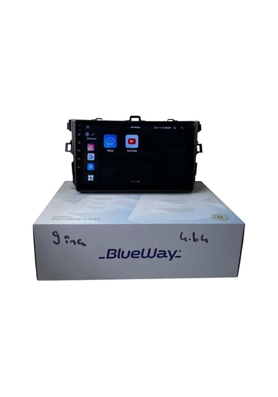 Toyota Corolla 2007-2013 Blueway 4-64 Profesyonel Oem Multimedia 9"