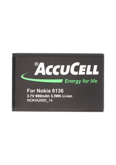 Nokia 2650 Pil Bl-4c Pil İçin Uygun Accucell Pil