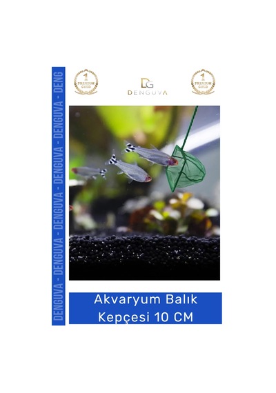 Balıkkepçesi Kaliteli Dayanıklı İnce Gözenekli Akvaryum Aksesuarları Akvaryum Balık Kepçesi 10 Cm