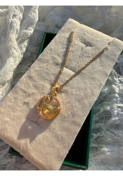 Leaf Harmony Pendant Altın