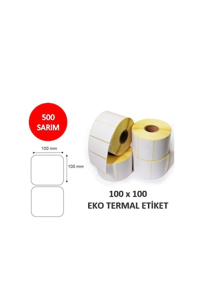 Elitrulo Barkod Etiketi 100x100 Termal - 500 Adet
