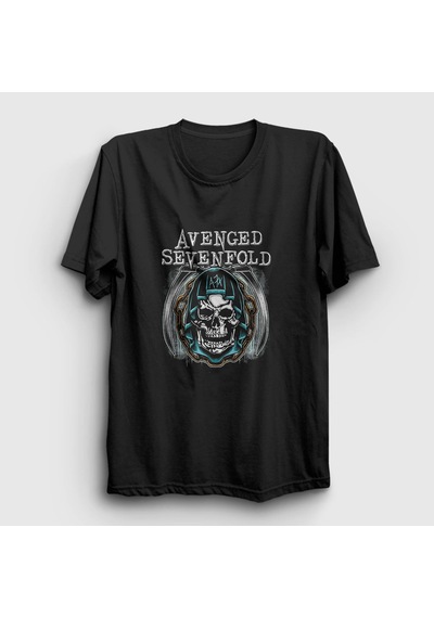 Presmono Unisex Chains Avenged Sevenfold T-shirt Siyah