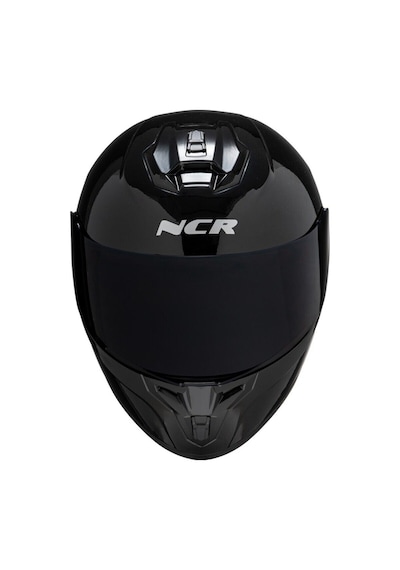 Ncr Rapid Siyah Vizörlü Ece Belgeli Kapalı Motosiklet Kaskı Parlak Siyah