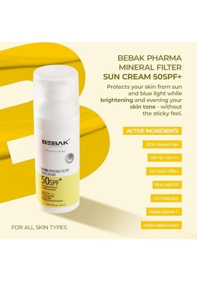 Bebak Pharma Mineral Filter Güneş Kremi 50spf+ 50ml 58285086
