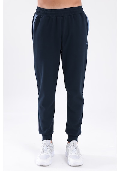 Rowinger Modal Karışımlı Yumuşak Dokulu Kontrast Biye Detaylı Erkek Jogger Eşofman Altı Navyblue