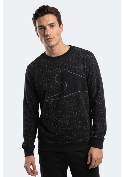 Slazenger Gallo Erkek Siyah Sweatshırt